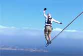 Jaan Roose's Epic Slackline Journey Across the Strait of Messina