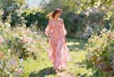 Monet’s Garden of Dreams: Women in Sunlit Serenity